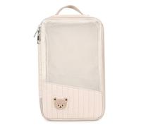 Organizzatori per borse per pannolini, Custodia organizer per borse per pannolini, Portaoggetti in rete trapuntata con orsetto dei cartoni animati, Cubo per viaggi, Articoli essenziali per il bambino