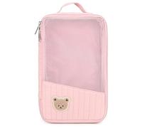 Organizzatori per borse per pannolini, Custodia organizer per borse per pannolini, Portaoggetti in rete trapuntata con orsetto dei cartoni animati, Cubo per viaggi, Articoli essenziali per il bambino