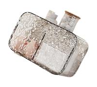 Organizzatori per dischetti di cotone per camera da letto, vista trasparente, montaggio a parete, per camera da letto o bagno