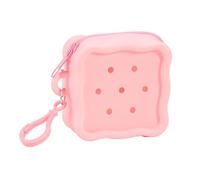Organizzatori variopinti della moneta del silicone dei sacchetti del cambiamento con il supporto della carta del silicone accessorio dei, rosa, Taglia unica