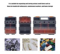 Organizzatori Workshop Multiuso Divisori Rimovibili Con Manico Trasporto Per Viti A Bulloni Dadi Accessori Multipurico Compartment Compartment Box Hanpo