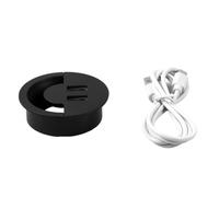 Organizzazione del cavo desktop salvaspazio con foro per cavo stazione di ricarica organizzazione scrivania per ufficio Home Management per Home Office