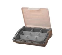 Organizzazione della cassetta degli attrezzi portatile Scatola immagazzinaggio hardware Organizzazione portatile piccole parti con divisore rimovibile per la riparazione auto con dado