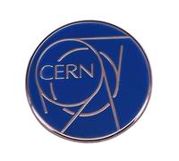 Organizzazione europea per la ricerca nucleare. Grande Hadron Collider, spilla smaltata LHC per appassionati di fisica, metallo, senza pietre preziose, Metallo, Nessuna pietra preziosa