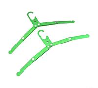 Organizzazione Goditi la comodità di questa confezione da due ganci portatili in alluminio per tutte le tue esigenze di viaggio (verde)