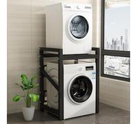 Organizzazione per la sala della lavanderia, sopra la lavatrice lavatrice e asciugatrice, controsoffitto per asciugatrice per lavanderia per bagno balconi per la sala lavanderia black
