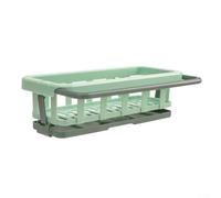 Organizzazione senza sforzo funzionale lavello da cucina Caddy che tiene insieme spugne, spazzole e asciugamani (verde)