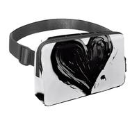 Organizzazione senza sforzo in viaggio, la nostra borsa a tracolla è il marsupio da viaggio indispensabile per uomini e donne, perfetto per corsa, passeggiate, escursioni e ciclismo, motivo a cuore