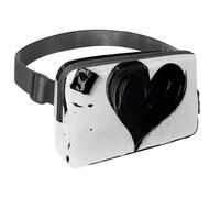 Organizzazione senza sforzo in viaggio, la nostra borsa a tracolla è il marsupio da viaggio indispensabile per uomini e donne, perfetto per corsa, passeggiate, escursioni e ciclismo, motivo a cuore