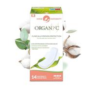 Organyc Assorbenti Post Parto per Uso Domestico - 14 Pezzi - con Ali, Alta Assorbenza - in 100% Cotone Biologico Certificato, Protezione Clinicamente Testata per Pelli Sensibili