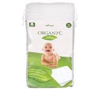 Organyc Quadretti di cotone per la pulizia dei bambini (60 pezzi) - 100% cotone biologico