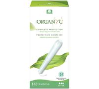 Organyc Tamponi con applicatore Super (14 pezzi) - 100% bio-cotone, 3 gocce