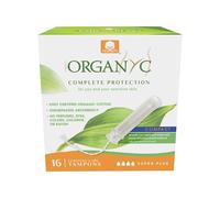 Organyc Tamponi in Cotone Biologico Certificato con Eco-Applicatore - Super Plus, Flusso Molto Abbondante, Ipoallergenici, Senza Cloro e Profumo - 16 Pezzi