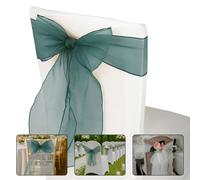 Organza Fusciacche Sedia Cover Fiocco più Largo Fuller Matrimonio Natale Festa