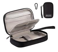 OrgaWise Borsa Elettronica Multifunzionale Borsa Cavo Portatile Impermeabile per Tablet, Disco Rigido Esterno, Caricatore, Cavi, Oggetti, Kindle, Adattatori, Schede di memoria, Cavi USB (Fibbie Nero)