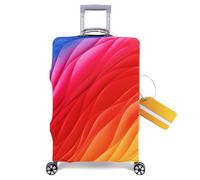 OrgaWise Copri Valigia Coperchio Custodia Bagaglio da Viaggio Altezza adatta 48-53CM Copertura Valigia 18-21 pollici con Etichetta per Bagaglio (Colorato, S)