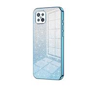 ORGCIUFB Compatibile con Oppo A92S/ Reno 4Z, custodia protettiva ibrida glitterata trasparente, sottile, trasparente, antigraffio e antiurto in TPU per A92S/Reno 4Z(Blue)