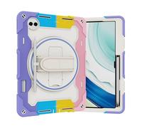 ORGCIUFB Custodia per bambini per Huawei MatePad Pro 13,2" 2023, staffa elastica multiangolare+cinturino girevole regolabile a 360° guscio infrangibile tre in uno, resistente alle cadute, tracolla