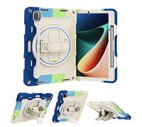 ORGCIUFB Custodia per bambini per Xiaomi Mi Pad 5/MiPad 5 Pro 11 pollici 2021, staffa elastica multi-angolo+cinturino girevole regolabile a 360° guscio infrangibile tre in uno, resistente alle cadute