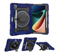 ORGCIUFB Custodia per bambini per Xiaomi Mi Pad 5/MiPad 5 Pro 11 pollici 2021, staffa elastica multi-angolo+cinturino girevole regolabile a 360° guscio infrangibile tre in uno, resistente alle cadute