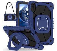 ORGCIUFB Custodia Protettiva per Tablet Case for Xiaomi Redmi Pad 2 11 inch 2025 Rugged Shockproof Cover,Protective Case W 360 Swivel Kickstand+Hand Strap+Shoulder Strap Protezione Resistente(Blue 1)