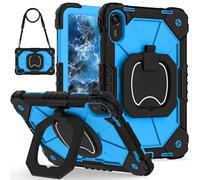 ORGCIUFB Custodia Protettiva per Tablet Case for Xiaomi Redmi Pad 2 11 inch 2025 Rugged Shockproof Cover,Protective Case W 360 Swivel Kickstand+Hand Strap+Shoulder Strap Protezione Resistente(Blue 2)
