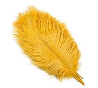 ORGEFY 10 Pezzi 15-60 cm Piume di Struzzo Bianche centrotavola per Feste Accessori Fai da Te Artigianato Piume di Struzzo - Dorate - 45-50 cm