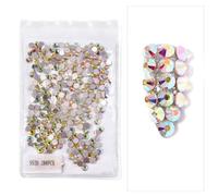 ORGEFY 144/288 / 1440 Pezzi SS3-SS50 Strass per Unghie Trasparenti con Retro Piatto, Non hotfix, Accessori per Decorazioni Fai da Te per Nail Art - SS20AB (4,7 mm) 288