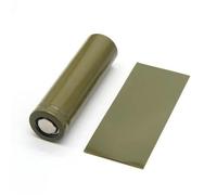 ORGEFY 18650/26650/21700 Tubo termoretraibile in PVC Pellicola per batterie Nastro termorestringente pretagliato Tubo Proteggi Tubo per batterie Wrap-Army Green-21700 Film-20 Pezzi