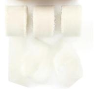 ORGEFY 3 Rotoli/Set da 5 m di Nastro di Seta Chiffon Fatto a Mano con Bordi sfilacciati in Raso per inviti, Bouquet, Feste di Compleanno, Decorazioni Fai da Te - 16 Pezzi