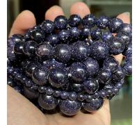 ORGEFY 4, 6, 8 e 10 mm, Occhio di Tigre, Lava, Turchese, Agate, diaspri, per la creazione di Gioielli Fai da Te, Braccialetti, collane, Pietra di Sabbia Blu, 8 mm, 45-46 Pezzi