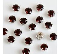 ORGEFY 4 mm 5 mm 7 mm 8 mm Artigli d'Argento Strass Rotondi da Cucire per Ricamo Fai da Te Cristalli di Vetro Pietre Vestiti Vestito-Yan Huang-Strass Artiglio-5 mm 100 Pezzi