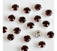 ORGEFY 4 mm 5 mm 7 mm 8 mm Artigli d'Argento Strass Rotondi da Cucire per Ricamo Fai da Te Cristalli di Vetro Pietre Vestiti-Yan Huang-Strass Artiglio-7 mm 50 Pezzi