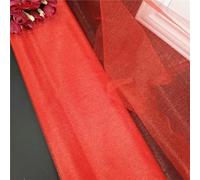 ORGEFY 5/8/10 Metri di Rotolo di Organza Bianca, Filato di Tulle per fondali, Tessuto di Tulle Trasparente, Tessuto di Tulle Fai da Te, 5 z-rosso-10 m x 72 cm
