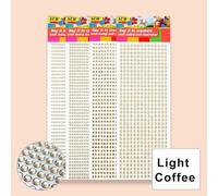 ORGEFY 900/504 Pezzi di Adesivi in Acrilico con Strass Scintillanti, Gemme, Diamanti, autoadesivi, abbellimenti per Scrapbooking, Fai da Te, caffè Chiaro, 4 mm, 900 Pezzi