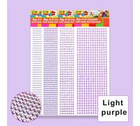 ORGEFY 900/504 Pezzi di Adesivi in Acrilico con Strass Scintillanti, Gemme, Diamanti, autoadesivi, abbellimenti per Scrapbooking, Fai da Te, Artigianato, Viola Chiaro, 6 mm, 504 Pezzi