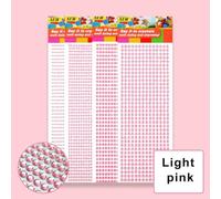 ORGEFY 900/504 Pezzi di Adesivi in Acrilico con Strass Scintillanti, Gemme, Diamanti, autoadesivi, abbellimenti per Scrapbooking, Fai da Te, Artigianato, Rosa Chiaro, 4 mm, 900 Pezzi