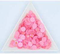 ORGEFY Decorazioni per Nail Art con Strass Fluorescenti in Vetro nottilucenti al Neon, Non termoadesivi, con Retro Piatto, Rosa Chiaro, ss20, 1440 Pezzi