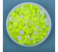 ORGEFY Decorazioni per Nail Art in Pietra Fluorescente con Strass nottilucenti al Neon, Non termoadesivi, con Retro Piatto, citrino, ss5, 1440 Pezzi