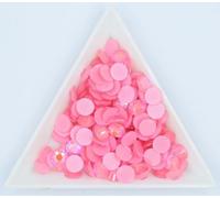 ORGEFY Decorazioni per Nail Art in Pietra Fluorescente con Strass nottilucenti al Neon, Non termoadesivi, con Retro Piatto, Rosa Chiaro, ss3, 1440 Pezzi