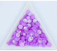 ORGEFY Decorazioni per Nail Art in Pietra Fluorescente con Strass nottilucenti al Neon, Non termoadesivi, con Retro Piatto - Ametista Chiaro - ss20-1440 Pezzi