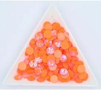 ORGEFY Decorazioni per Nail Art in Pietra Fluorescente con Strass nottilucenti al Neon, Non termoadesivi, con Retro Piatto - Giacinto - ss30-288 Pezzi