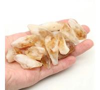 ORGEFY Ghiaia di Quarzo, Minerale di Cristallo Sfuso, Esemplare di Minerale, Pietra preziosa, Giardino, Acquario, Decorazione per la casa - Citrino Brasiliano - 500 g