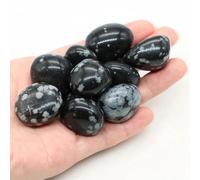ORGEFY Ghiaia di Quarzo, Minerale di Cristallo Sfuso, Pietra preziosa, Minerale da Giardino, Acquario, Decorazione per la casa - Ossidiana Fiocco di Neve - 500 g