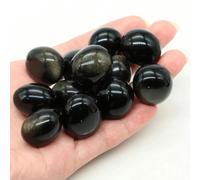 ORGEFY Ghiaia di Quarzo, Minerale di Cristallo Sfuso, Pietra preziosa, Minerale da Giardino, Acquario, Decorazione per la casa - Ossidiana Dorata - 500 g