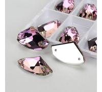 ORGEFY Pietre da Cucire in di Vetro al Chiaro di Luna, Retro Piatto, Strass da Cucire per Indumenti, Vestiti, Borse - 001VL Vitrail Light - 72 Pezzi, 5 mm, 10 mm