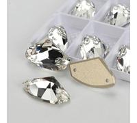 ORGEFY Pietre da Cucire in di Vetro Galactic Axe Moonlight, Strass Piatti da Cucire per Indumenti, Vestiti, Borse - T001-72 Pezzi, 5 mm, 10 mm