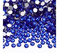 ORGEFY Pietre di Glitterate Piatte con Retro Piatto in Zaffiro SS3-SS60, Non hotfix, per Decorazioni Nail Art 3D - Zaffiro - SS10-1440 Pezzi