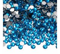 ORGEFY Pietre di Glitterate Piatte con Strass in Vetro Zaffiro SS3-SS60 Non hotfix per Decorazioni Nail Art 3D - Acquamarina - SS10-1440 Pezzi