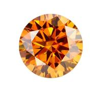 ORGEFY Pietre di moissanite sciolte Colorate, moissanite Verde e Nera, Diamanti Rotondi Brillanti coltivati in Laboratorio, Gioielli Raffinati - Fanta - 4,0 mm - 0,3 ct - 1 pz